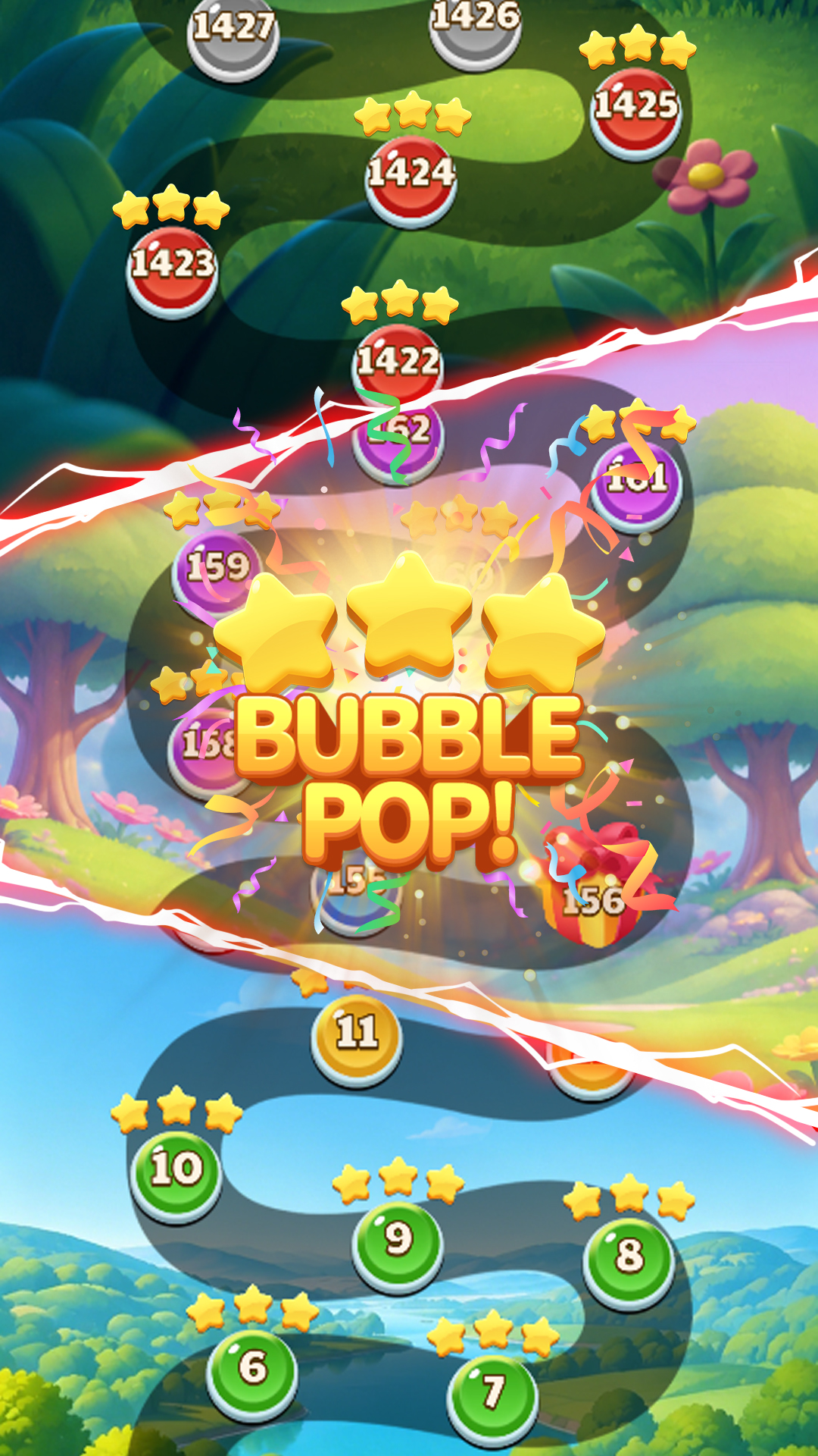 Bubble Shooter CrazyPop puzzle board screenshot